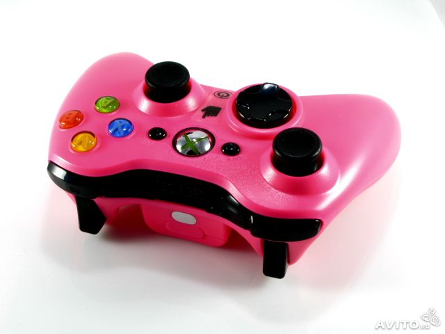 Джойстик Xbox 360 беспроводной (розовый)