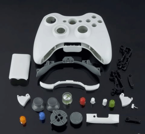 Корпус беспроводного джойстика Xbox 360 (оригинал) белый