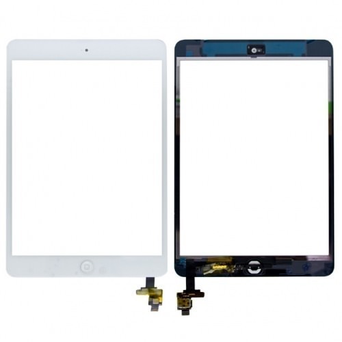 Сенсорное стекло iPad mini с коннектором (оригинал) белое