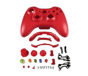 Корпус беспроводного джойстика Xbox 360 (красный) 
