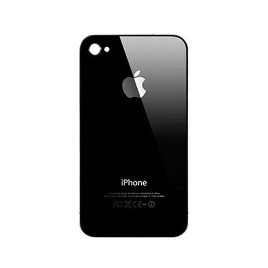 Крышка iPhone 4S задняя (оригинал) чёрная