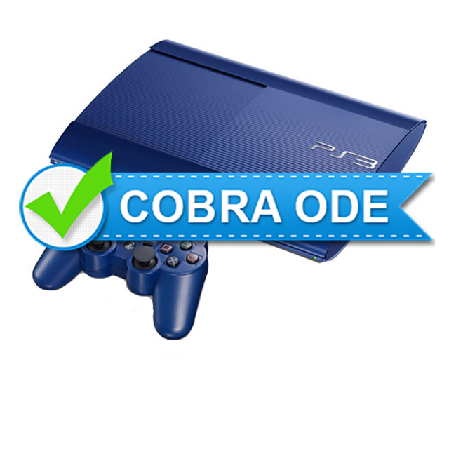 Sony PlayStation 3 Super Slim 12GB Azurite Blue + Cobra ODE