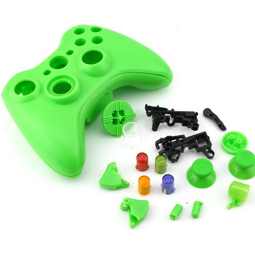 Корпус беспроводного джойстика Xbox 360 (зеленый) 