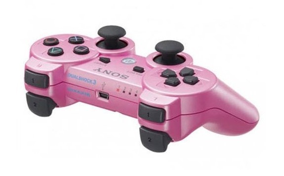 Джойстик Sony Dualshock 3 (розовый, оригинал)