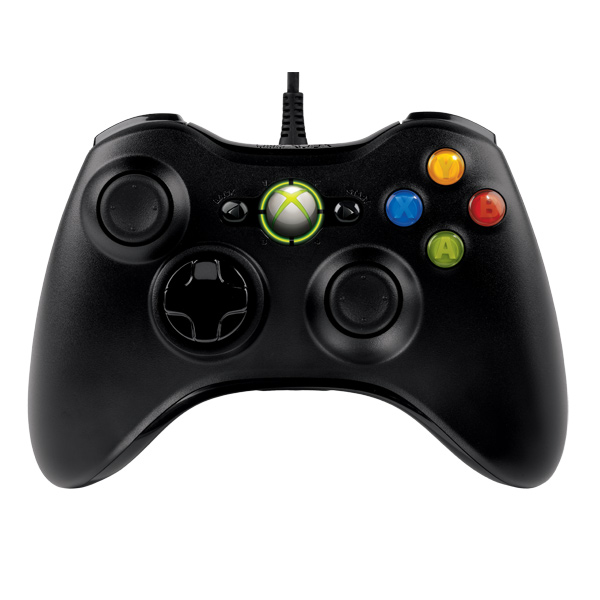 Джойстик Xbox 360 проводной (черный)